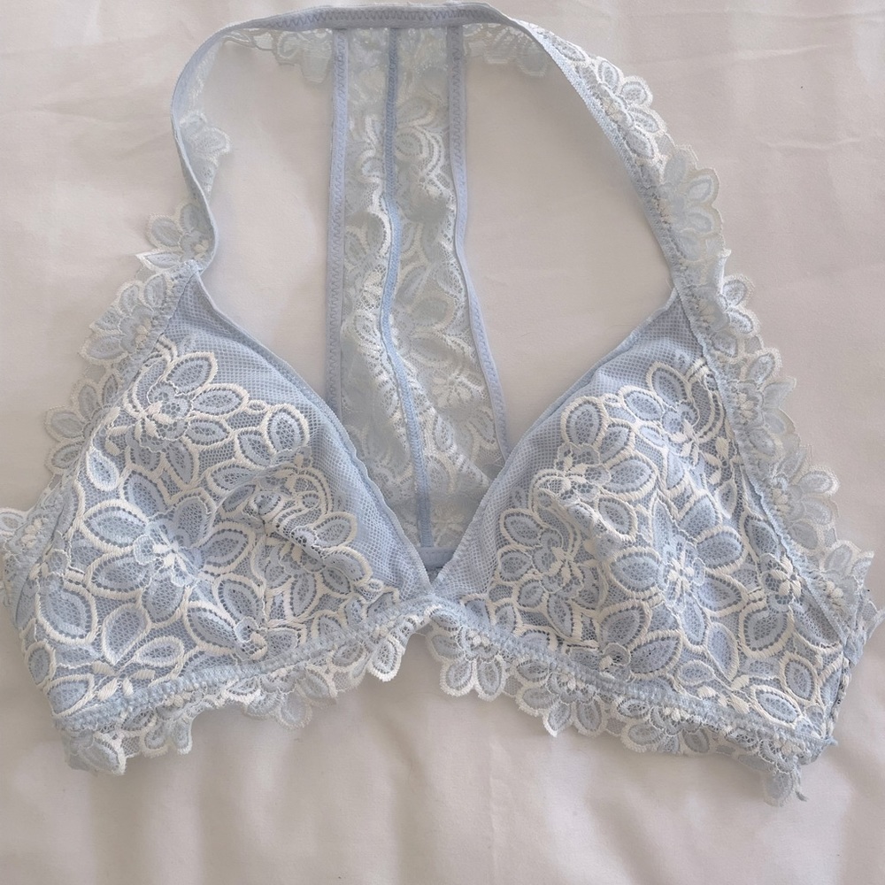 Aerie Baby Blue Lacey Bralette